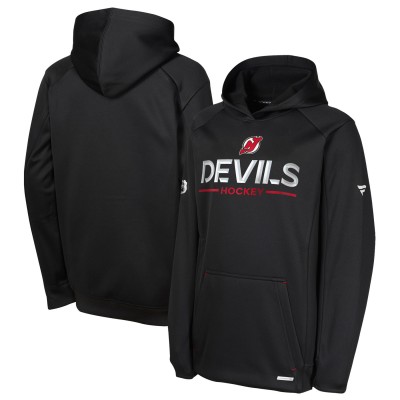 Толстовка Подростковая New Jersey Devils Fanatics Black Authentic Pro Rink Raglan
