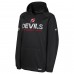 Толстовка Подростковая New Jersey Devils Fanatics Black Authentic Pro Rink Raglan