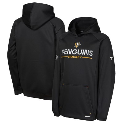 Толстовка Подростковая Pittsburgh Penguins Fanatics Black Authentic Pro Rink Raglan