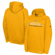 Подростковая Nashville Predators Fanatics Gold Authentic Pro Rink Raglan Hoodie