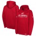 Подростковая Detroit Red Wings Fanatics Red Authentic Pro Rink Raglan Hoodie