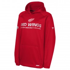 Подростковая Detroit Red Wings Fanatics Red Authentic Pro Rink Raglan Hoodie