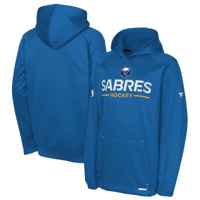 Подростковая Buffalo Sabres Fanatics Royal Authentic Pro Rink Raglan Hoodie