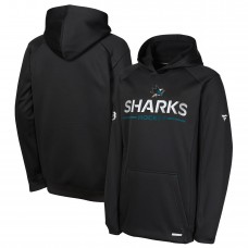 Подростковая San Jose Sharks Fanatics Black Authentic Pro Rink Raglan Hoodie Подростковая San Jose Sharks Fanatics Black Authentic Pro Rink Raglan Hoodie