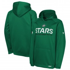 Подростковая Dallas Stars Fanatics Kelly Green Authentic Pro Rink Raglan Hoodie