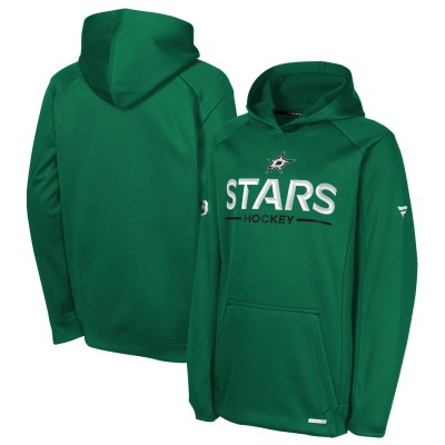 Подростковая Dallas Stars Fanatics Kelly Green Authentic Pro Rink Raglan Hoodie