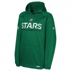 Подростковая Dallas Stars Fanatics Kelly Green Authentic Pro Rink Raglan Hoodie