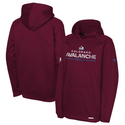 Толстовка Подростковая Colorado Avalanche Fanatics Burgundy Authentic Pro Rink Raglan