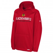 Толстовка Подростковая Chicago Blackhawks Fanatics Red Authentic Pro Rink Raglan Толстовка Подростковая Chicago Blackhawks Fanatics Red Authentic Pro Rink Raglan