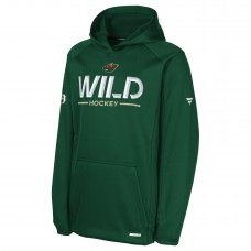 Толстовка Подростковая Minnesota Wild Fanatics Green Authentic Pro Rink Raglan