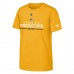 Подростковая Nashville Predators Fanatics Gold Authentic Pro Wordmark T-Shirt