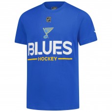 Подростковая St. Louis Blues Fanatics Blue Authentic Pro Wordmark T-Shirt
