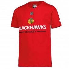 Футболка Подростковая Chicago Blackhawks Fanatics Red Authentic Pro Wordmark