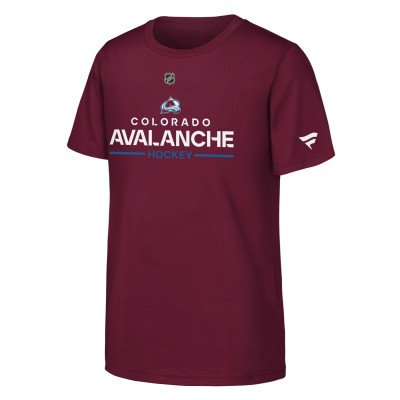 Футболка Подростковая Colorado Avalanche Fanatics Burgundy Authentic Pro Wordmark