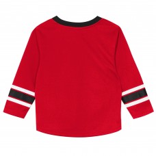 Пижама Preschool Chicago Blackhawks Outerstuff Red/Black Denting the Net