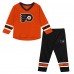Пижама Preschool Philadelphia Flyers Outerstuff Orange/Black Denting the Net