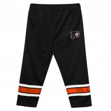 Пижама Preschool Philadelphia Flyers Outerstuff Orange/Black Denting the Net