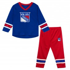 Пижама Preschool New York Rangers Outerstuff Blue/Red Denting the Net Пижама Preschool New York Rangers Outerstuff Blue/Red Denting the Net