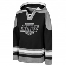 Подростковая Los Angeles Kings Outerstuff Black Ageless Must Have Home V-Neck Hoodie