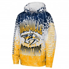Подростковая Nashville Predators Outerstuff Navy Frozen Frenzy Hoodie