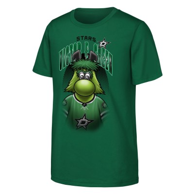 Подростковая Dallas Stars Outerstuff Kelly Green Mascot Highlight T-Shirt