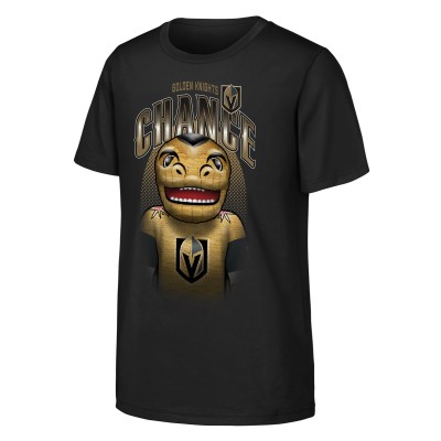 Подростковая Vegas Golden Knights Outerstuff Black Mascot Highlight T-Shirt