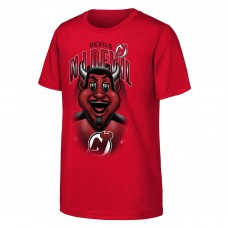 Подростковая New Jersey Devils Outerstuff Red Mascot Highlight T-Shirt