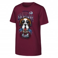 Футболка Подростковая Colorado Avalanche Outerstuff Burgundy Mascot Highlight