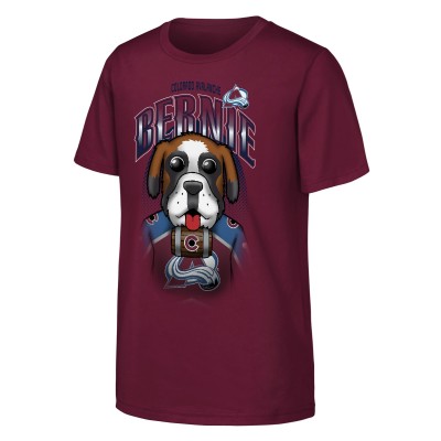 Футболка Подростковая Colorado Avalanche Outerstuff Burgundy Mascot Highlight