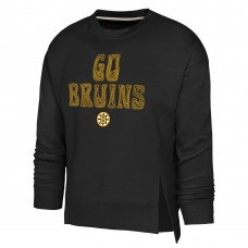 Подростковая Girls Boston Bruins Outerstuff Black Game Love Sweatshirt