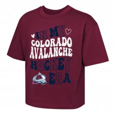 Футболка Подростковая Girls Colorado Avalanche Outerstuff Burgundy In My Era Boxy