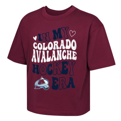 Футболка Подростковая Girls Colorado Avalanche Outerstuff Burgundy In My Era Boxy