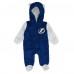 Малышам & Newborn Tampa Bay Lightning Outerstuff Blue Stay Napping Fleece Bunting Full-Zip Hooded Sleeper