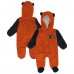Малышам & Newborn Philadelphia Flyers Outerstuff Orange Stay Napping Fleece Bunting Full-Zip Hooded Sleeper