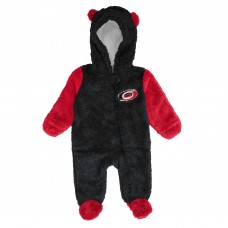 Малышам & Newborn Carolina Hurricanes Outerstuff Red Stay Napping Fleece Bunting Full-Zip Hooded Sleeper Малышам & Newborn Carolina Hurricanes Outerstuff Red Stay Napping Fleece Bunting Full-Zip Hooded Sleeper