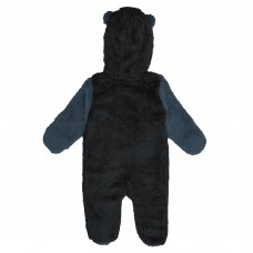 Малышам & Newborn Vegas Golden Knights Outerstuff Black Stay Napping Fleece Bunting Full-Zip Hooded Sleeper