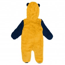 Малышам & Newborn Nashville Predators Outerstuff Gold Stay Napping Fleece Bunting Full-Zip Hooded Sleeper