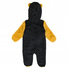Малышам & Newborn Pittsburgh Penguins Outerstuff Black Stay Napping Fleece Bunting Full-Zip Hooded Sleeper