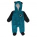 Малышам & Newborn San Jose Sharks Outerstuff Teal Stay Napping Fleece Bunting Full-Zip Hooded Sleeper