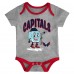 Малышам & Newborn Washington Capitals Outerstuff Triple Header Three-Piece Bodysuit Set