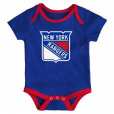Малышам & Newborn New York Rangers Outerstuff Triple Header Three-Piece Bodysuit Set Малышам & Newborn New York Rangers Outerstuff Triple Header Three-Piece Bodysuit Set