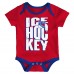 Малышам & Newborn New York Rangers Outerstuff Triple Header Three-Piece Bodysuit Set