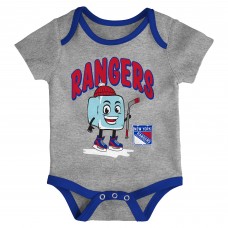 Малышам & Newborn New York Rangers Outerstuff Triple Header Three-Piece Bodysuit Set Малышам & Newborn New York Rangers Outerstuff Triple Header Three-Piece Bodysuit Set