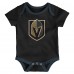 Малышам & Newborn Vegas Golden Knights Outerstuff Triple Header Three-Piece Bodysuit Set