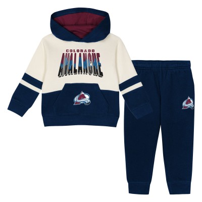 Штаны Толстовка Toddler Colorado Avalanche Outerstuff Navy Chants and Cheers Fleece and Set