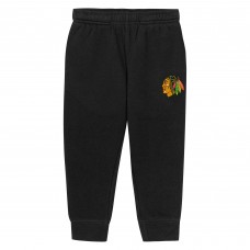 Толстовка и штаны Toddler Chicago Blackhawks Outerstuff Black Chants and Cheers Fleece