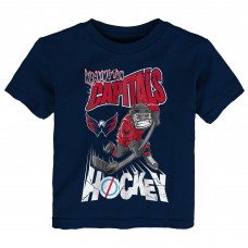 Toddler Washington Capitals Outerstuff Navy One Timer T-Shirt