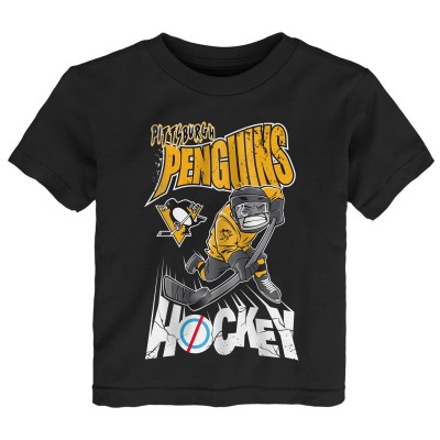 Toddler Pittsburgh Penguins Outerstuff Black One Timer T-Shirt