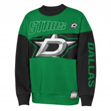 Подростковая Dallas Stars Outerstuff Kelly Green/Black Impact Player Sweatshirt