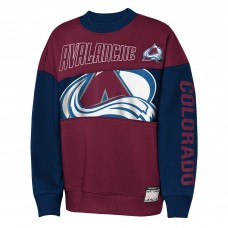 Кофта Подростковая Colorado Avalanche Outerstuff Burgundy/Navy Impact Player